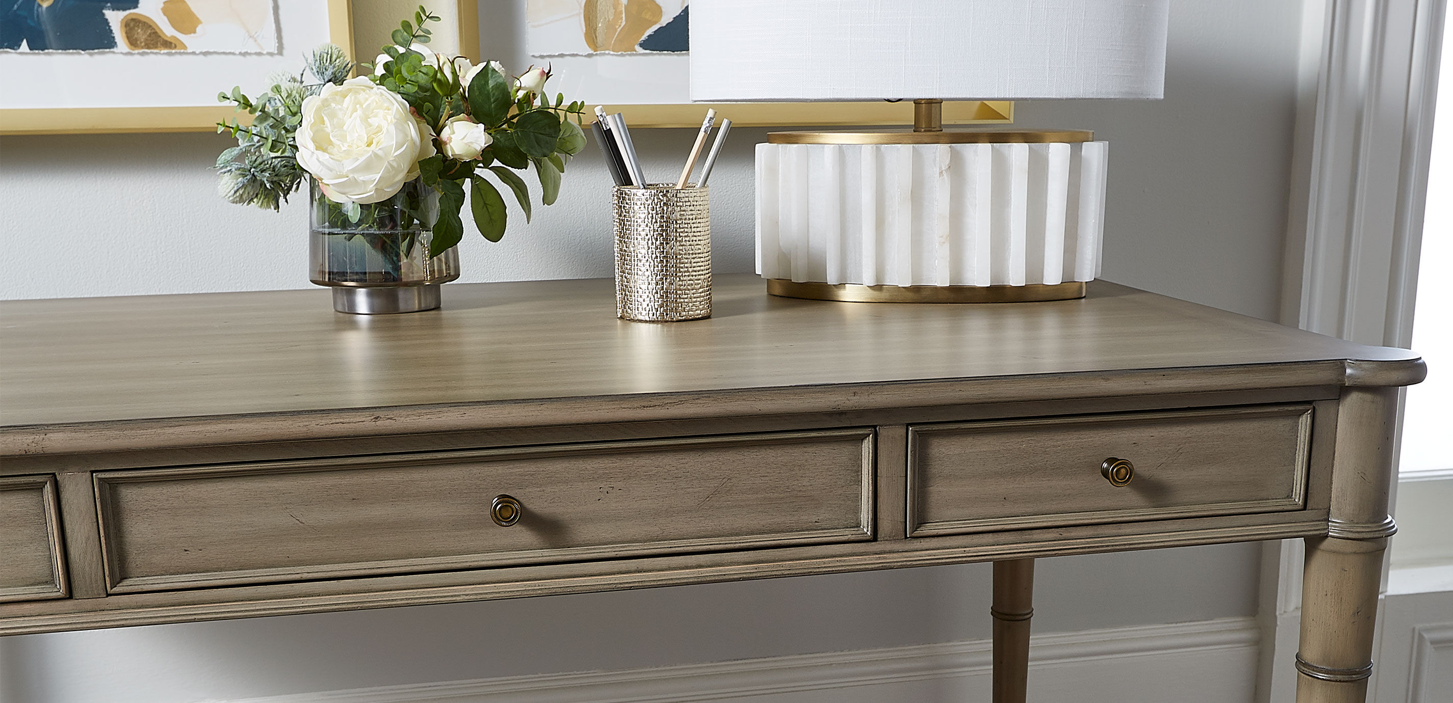 Custom Turret-Corner Home Office Desk_5