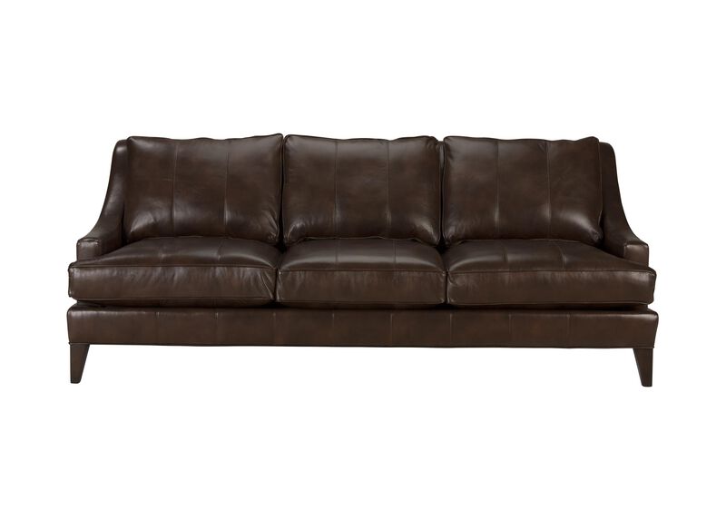 Emerson Leather Sofa Quick Ship, Ethan Allen Leather Sofas