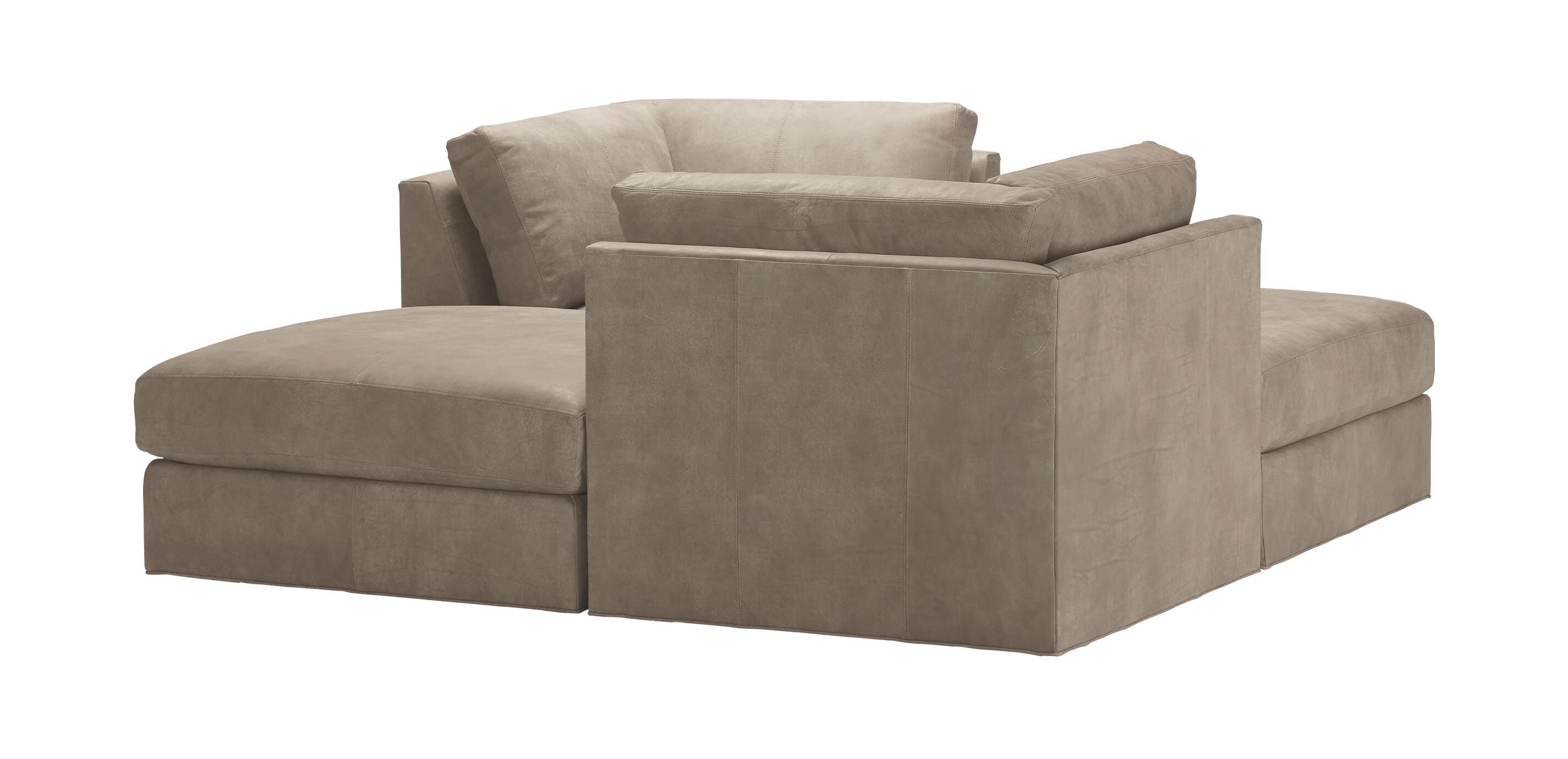 Daydreamer Leather Four-Piece Modular Chaise Sectional_2