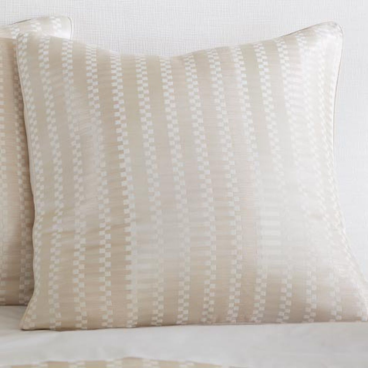 Checkerboard Jacquard Euro Sham