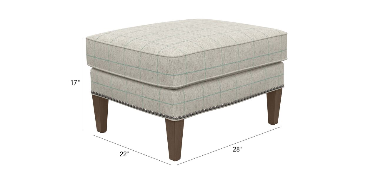 Parker Ottoman Ottomans & Benches Ethan Allen