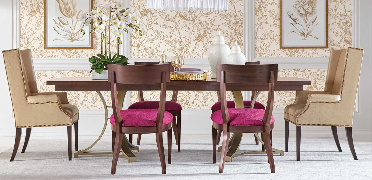 Yves Host Chairs Upholstered Ethan, Dining Table Host Chairs