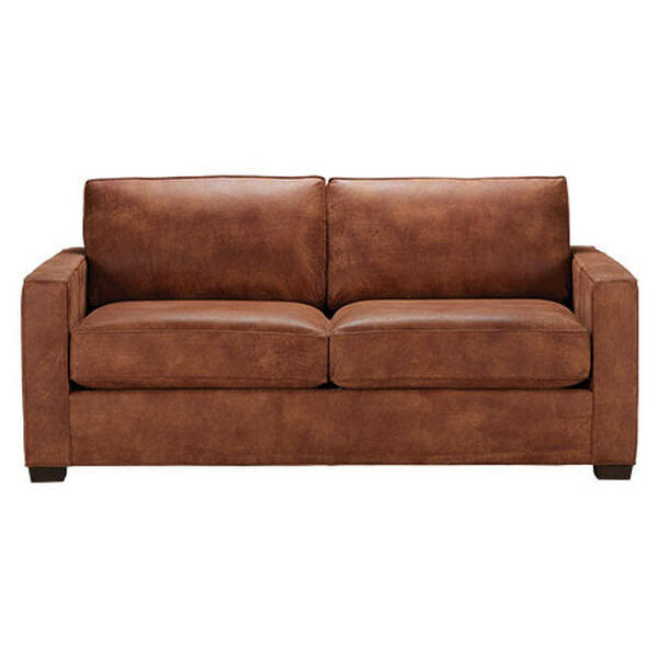 Spencer Track-Arm Leather Sofa