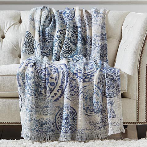 Washed Cotton Compass Throw image