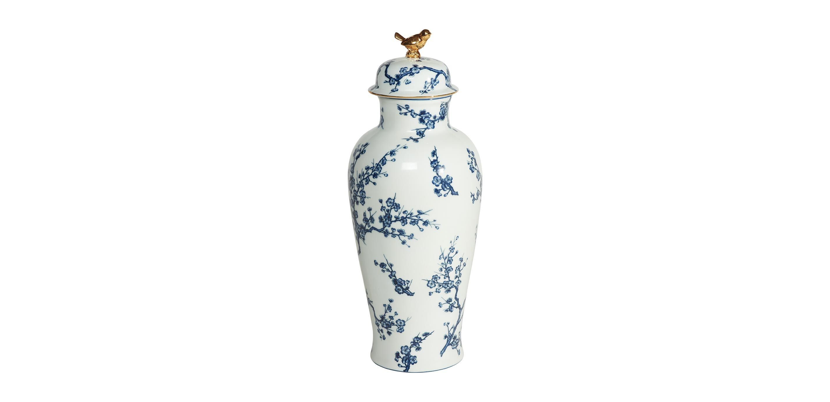 Cherry Blossom Porcelain Jar_1