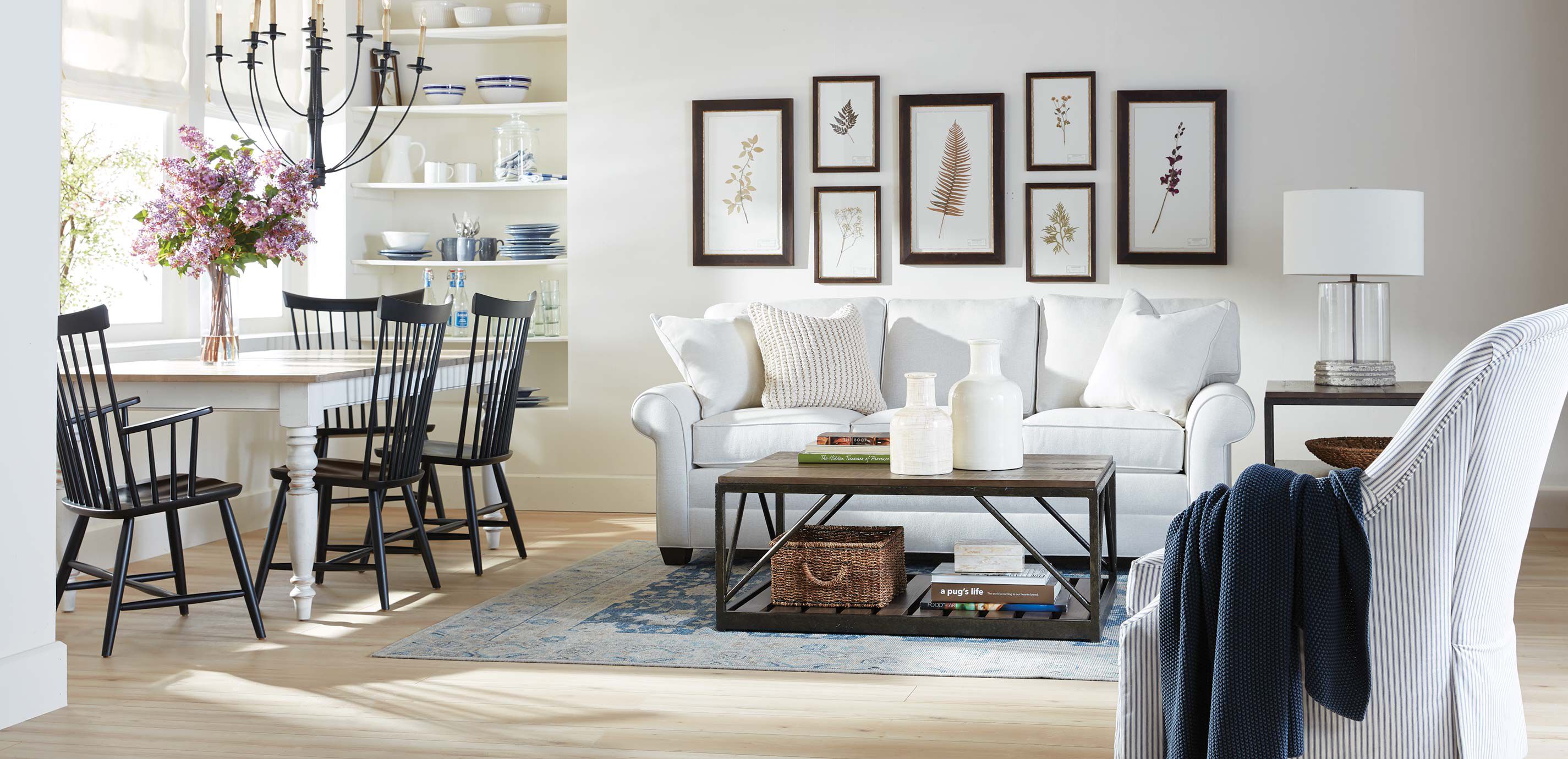 Bennett Roll-Arm Three-Seat Sofa 