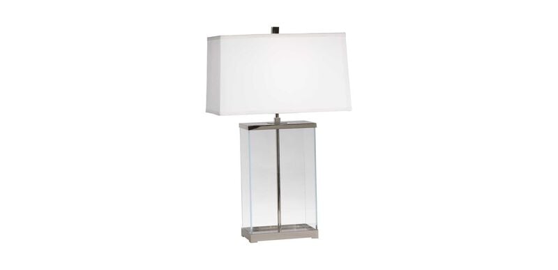 Rectangular Glass Table Lamp, Ethan Allen Bedroom Table Lamps