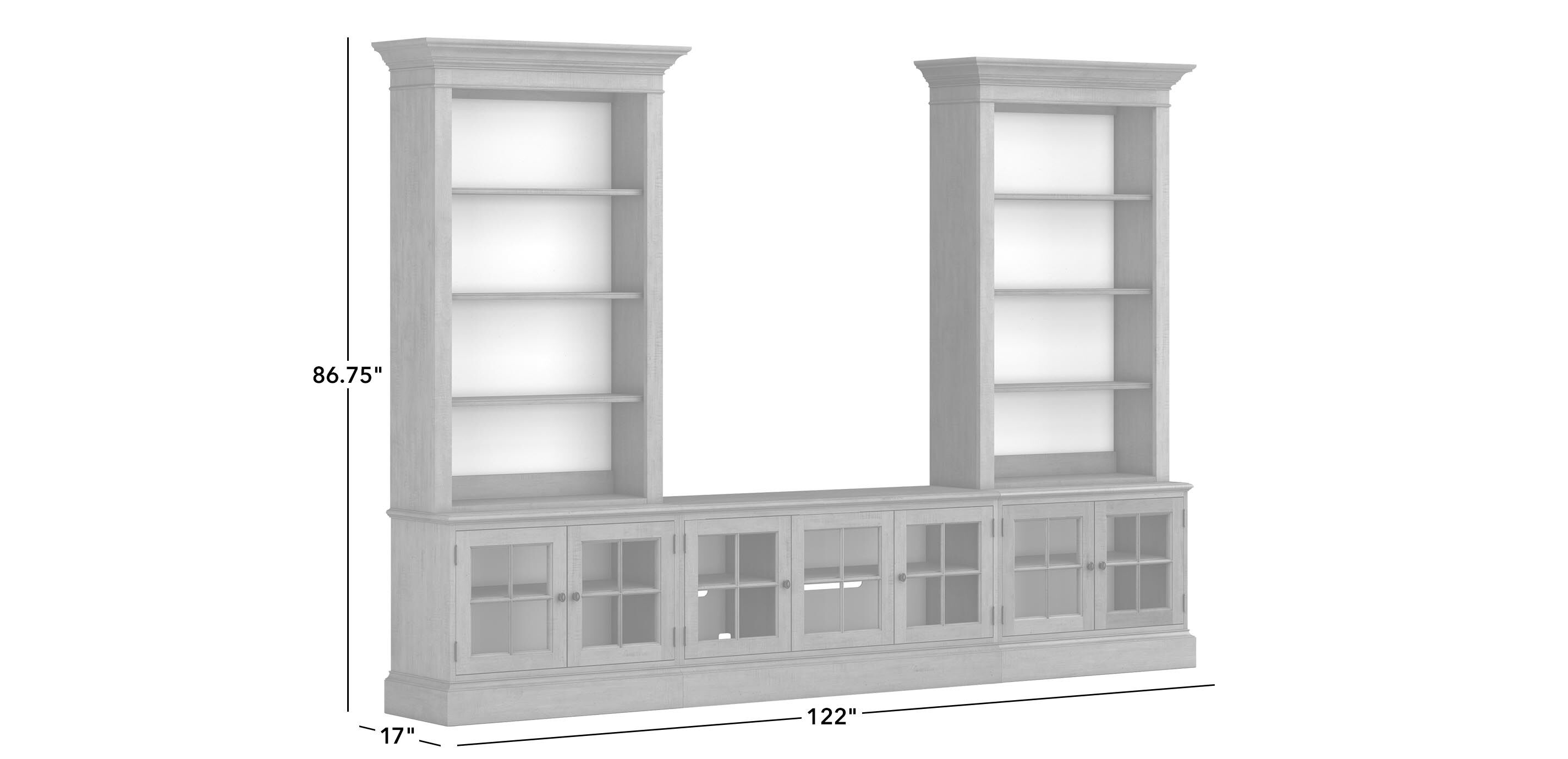 Villa Media Center, Open Shelves_1