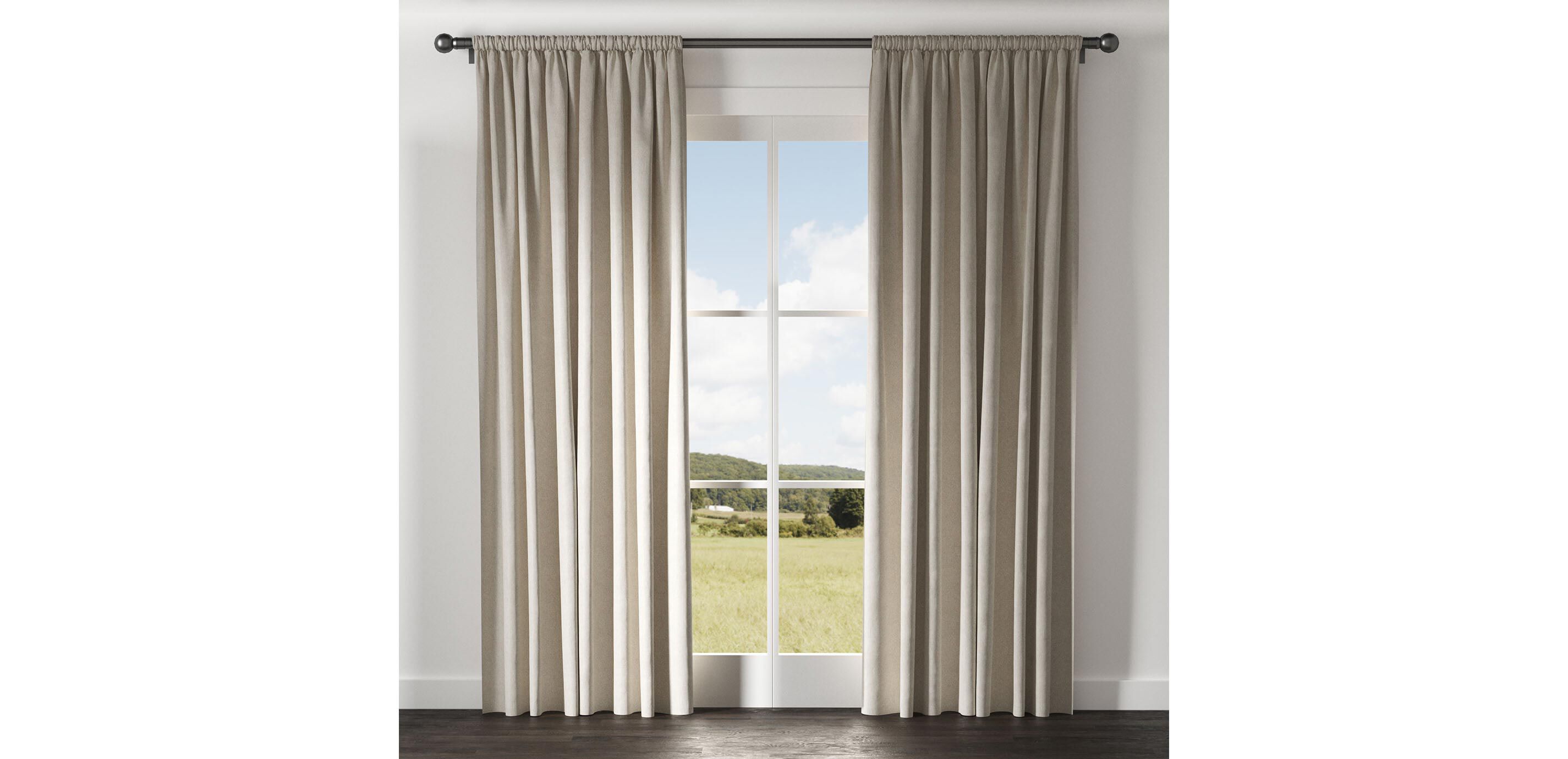 Taffeta Stripe Drapery Panel