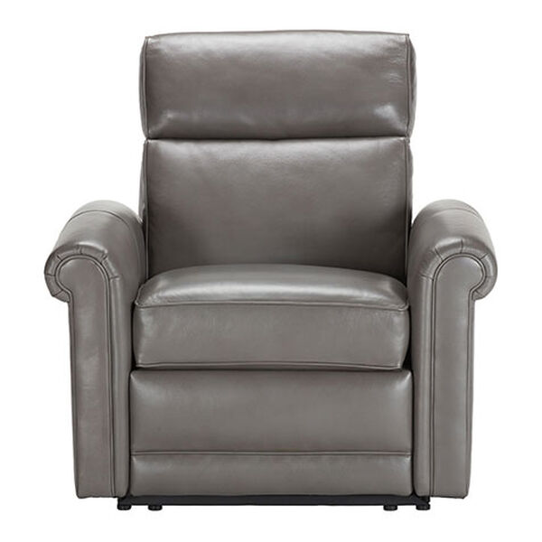 Conover Roll-Arm Leather Recliner