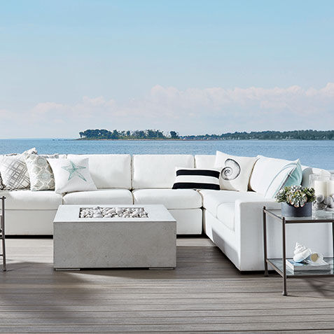 Redding Ridge Fully Upholstered Outdoor Furniture Ethan Allen