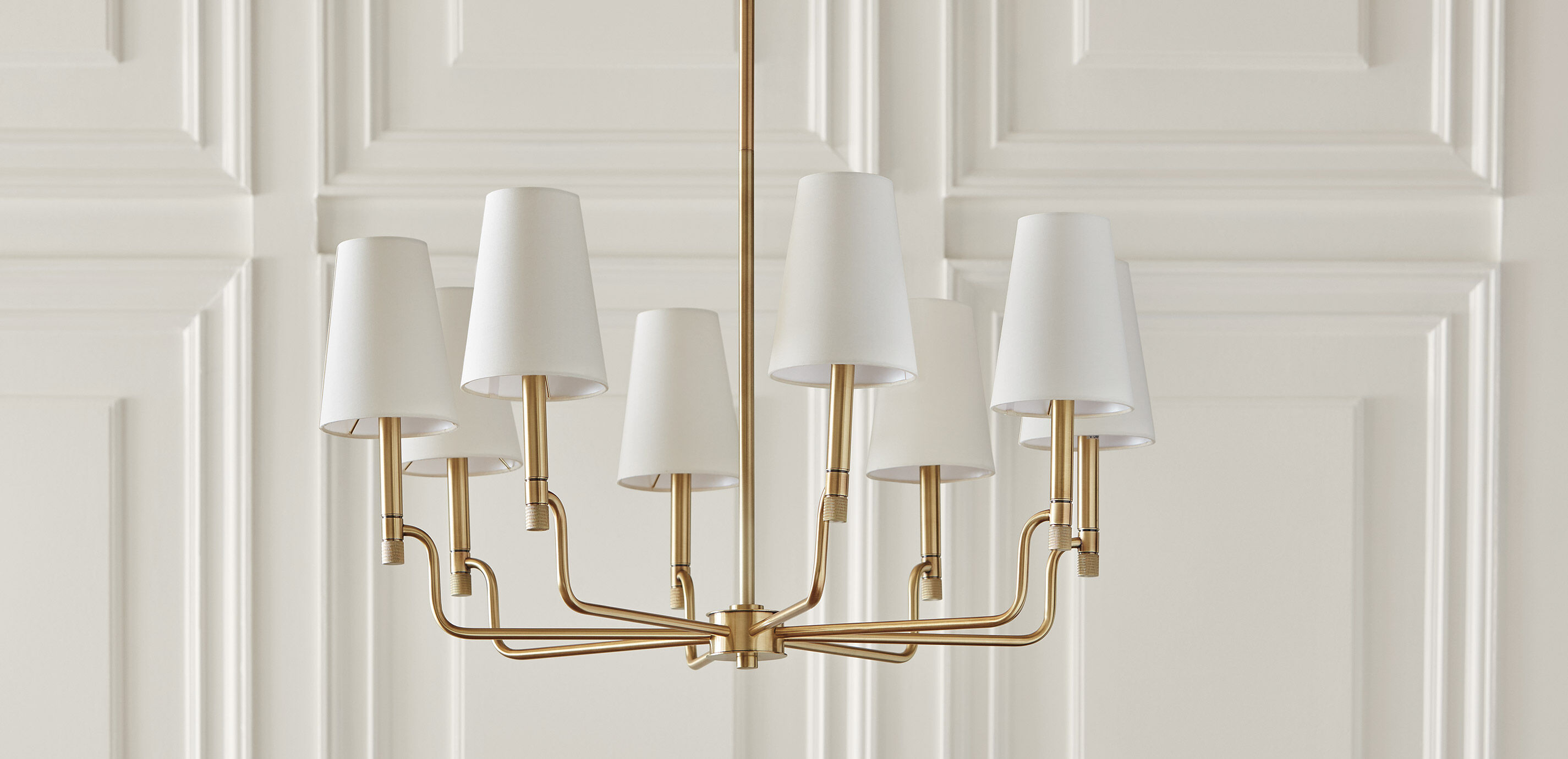 Turnbull Small Chandelier, Polished Brass_7