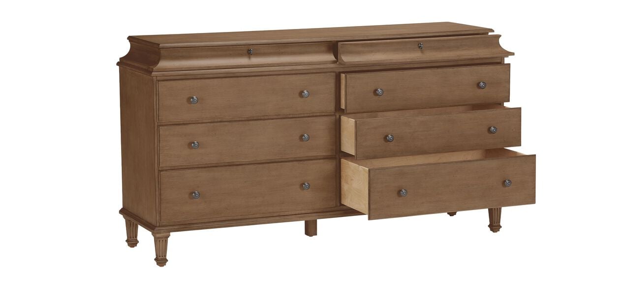 Leora Double Dresser with 6 Drawers | Ethan Allen Leora Double Dresser with 6 Drawers | Ethan Allen