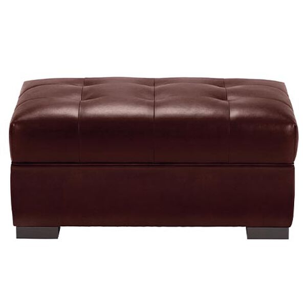 Rockwell Leather Ottoman