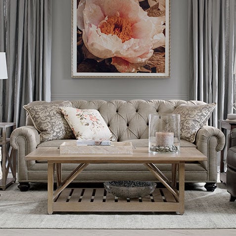 Ethan allen chadwick clearance sofa
