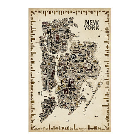 Antique Iconic Cities - New York image