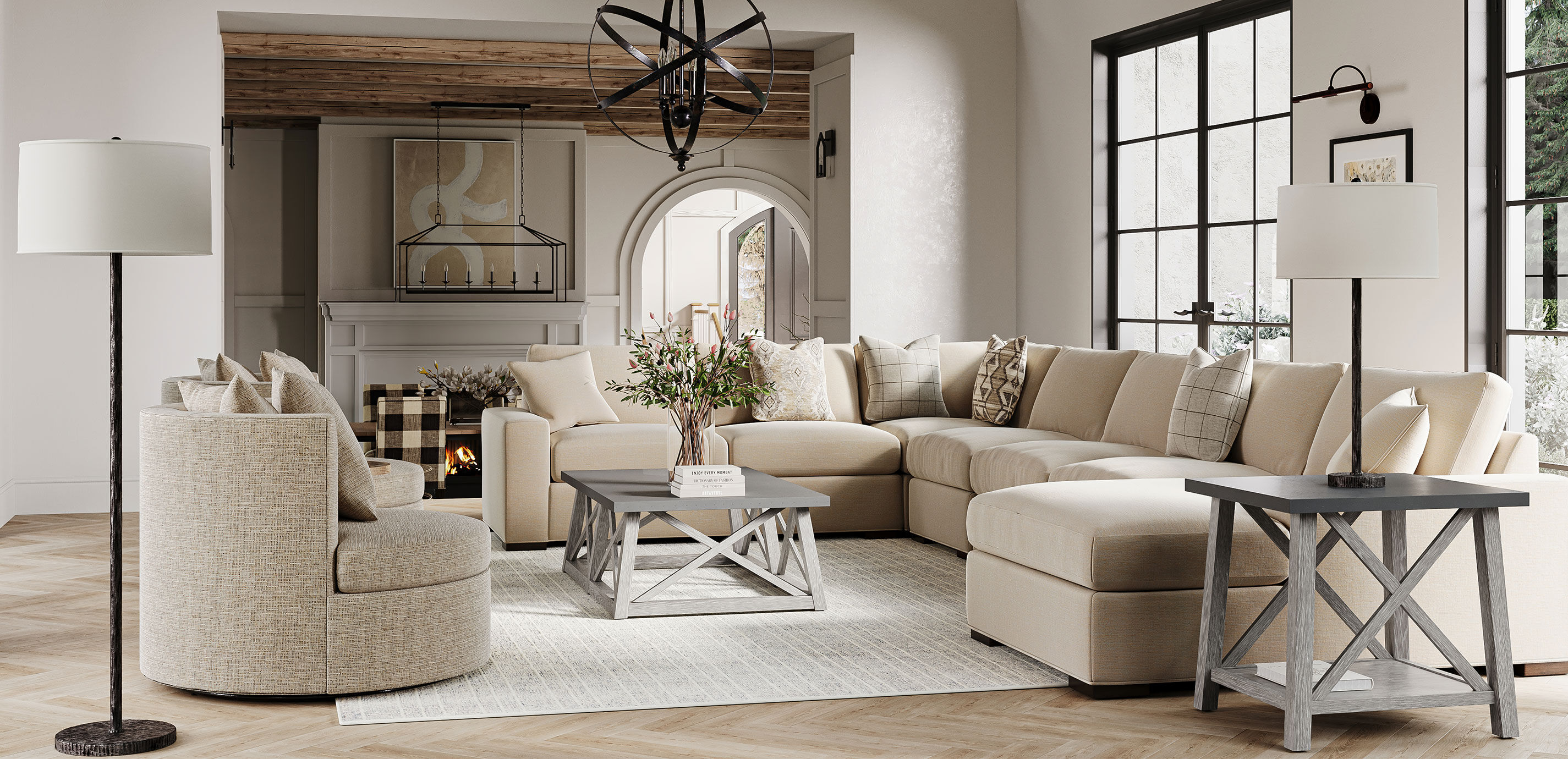 Bruckner Metal-Top End Table | Side Tables | Ethan Allen Bruckner Metal-Top End Table | Side Tables | Ethan Allen