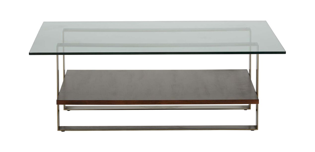 Rosemoor Square Glass Top Coffee Table Ethan Allen