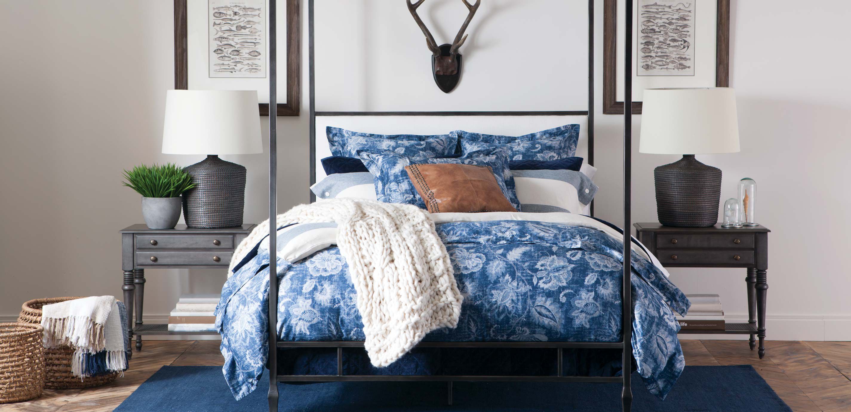 Ethan allen shop tufted bed