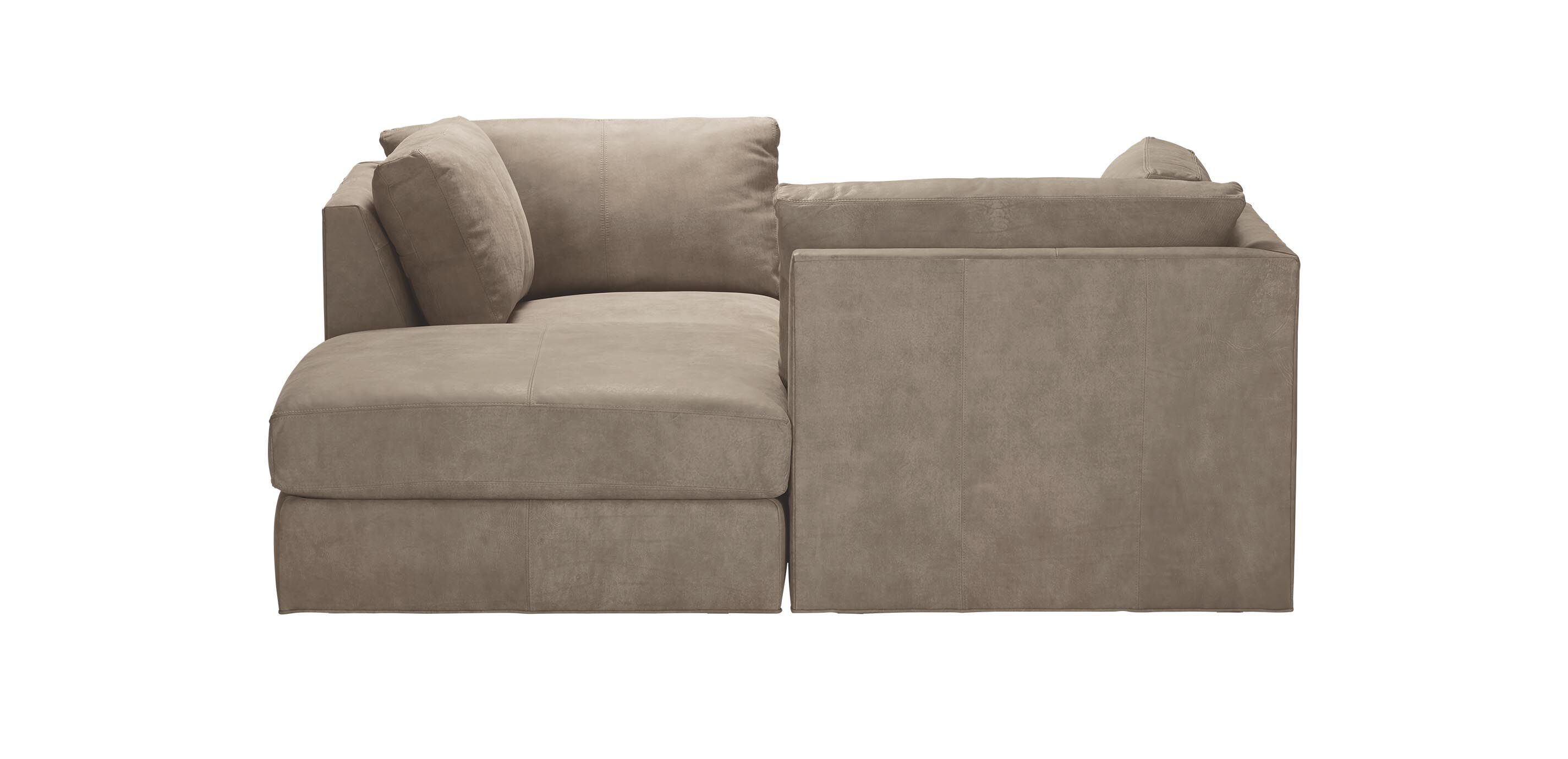 Daydreamer Leather Four-Piece Modular Chaise Sectional_3