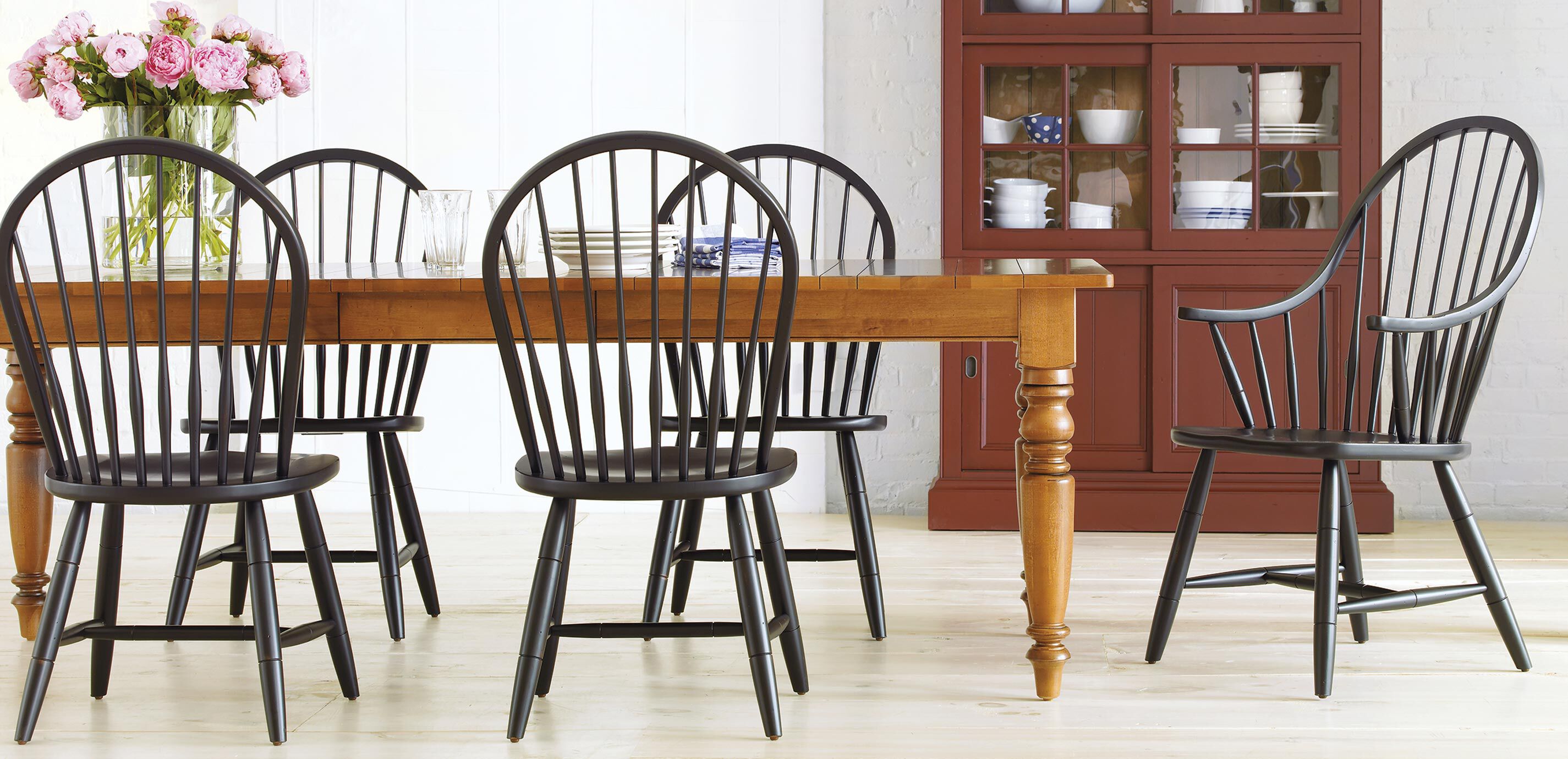 Ethan allen black windsor chairs hotsell