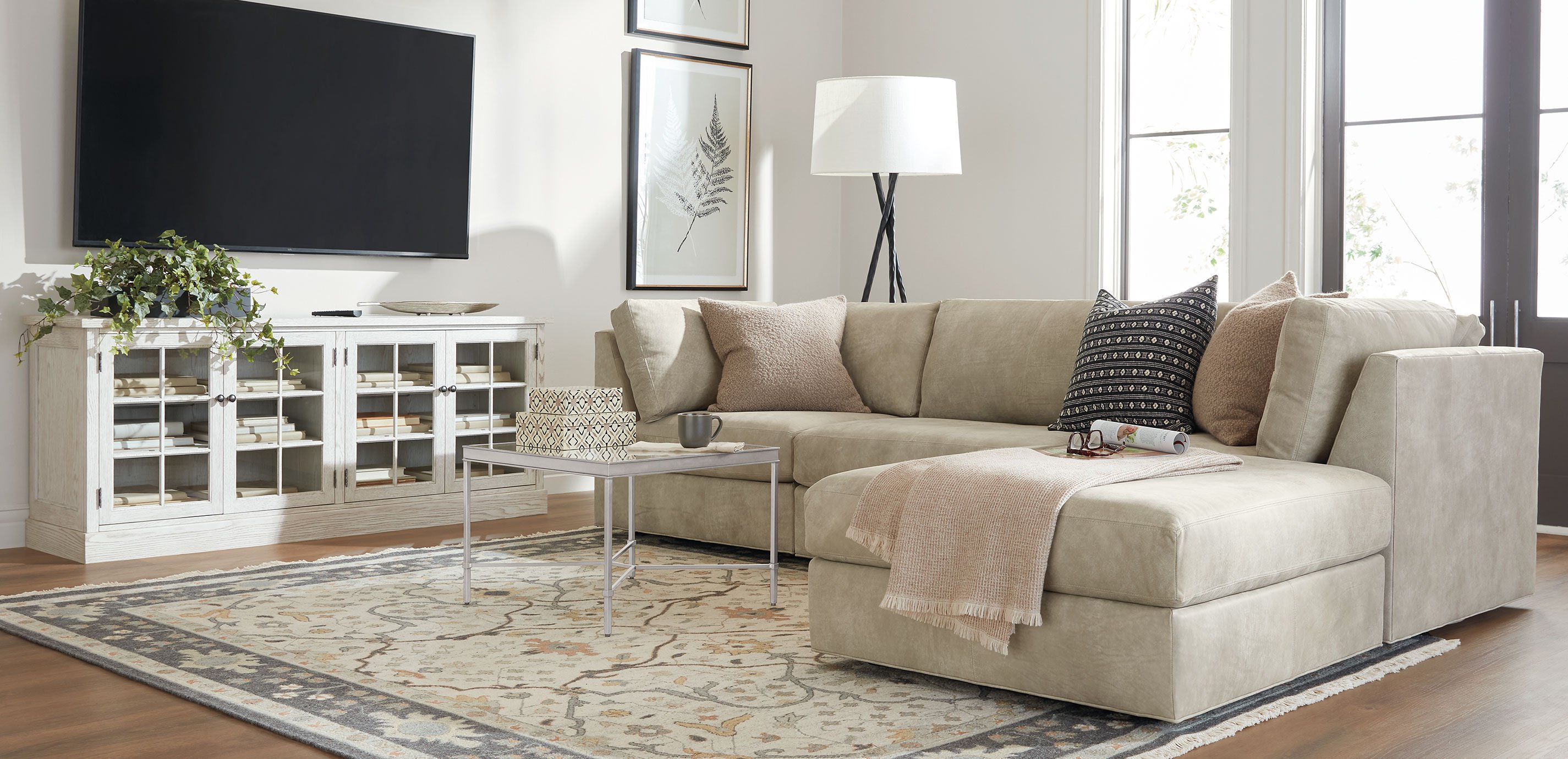 Daydreamer Leather Modular Ottoman_6