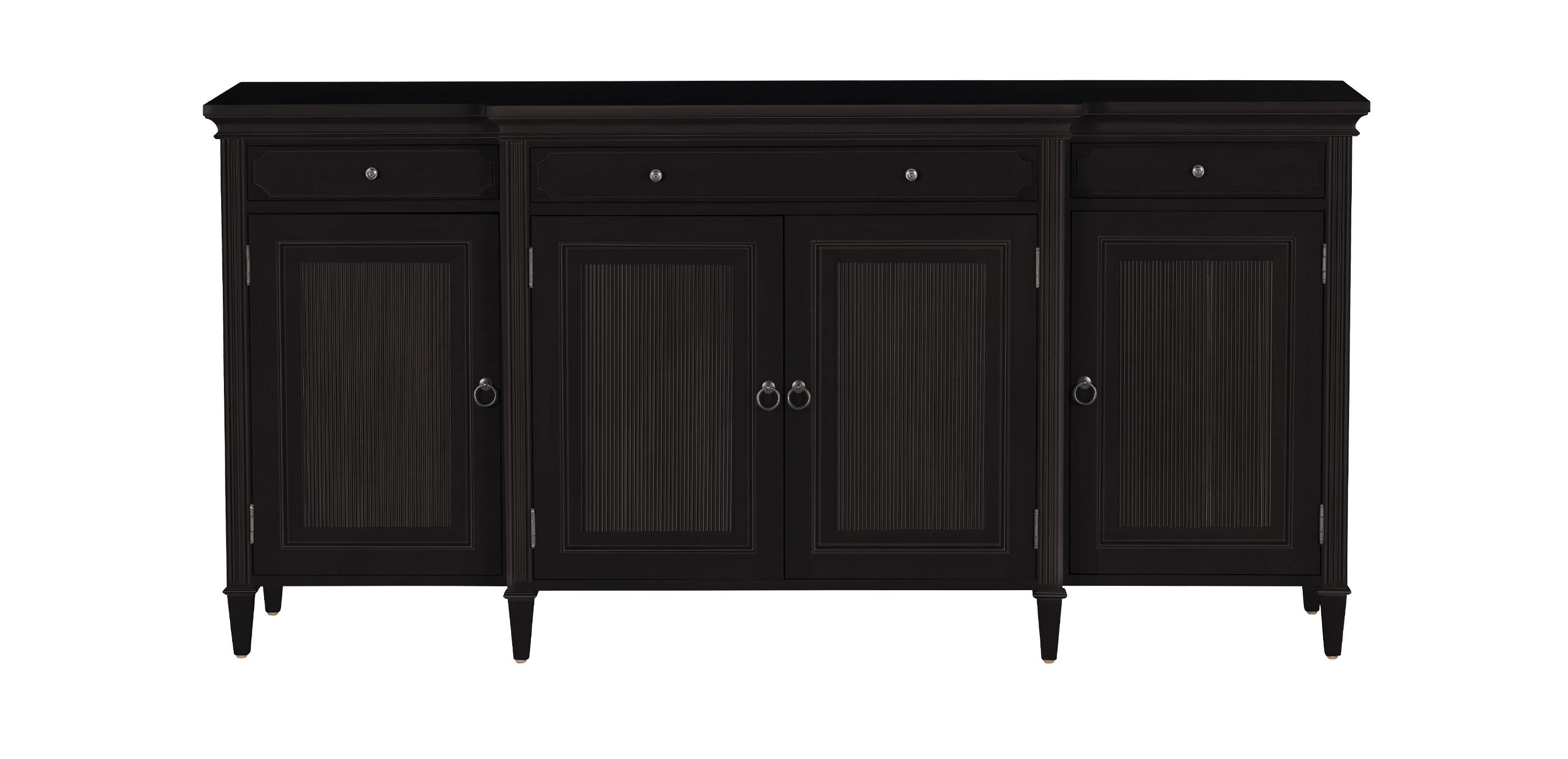 Davos Four-Door Wood Buffet with Breakfront Detail