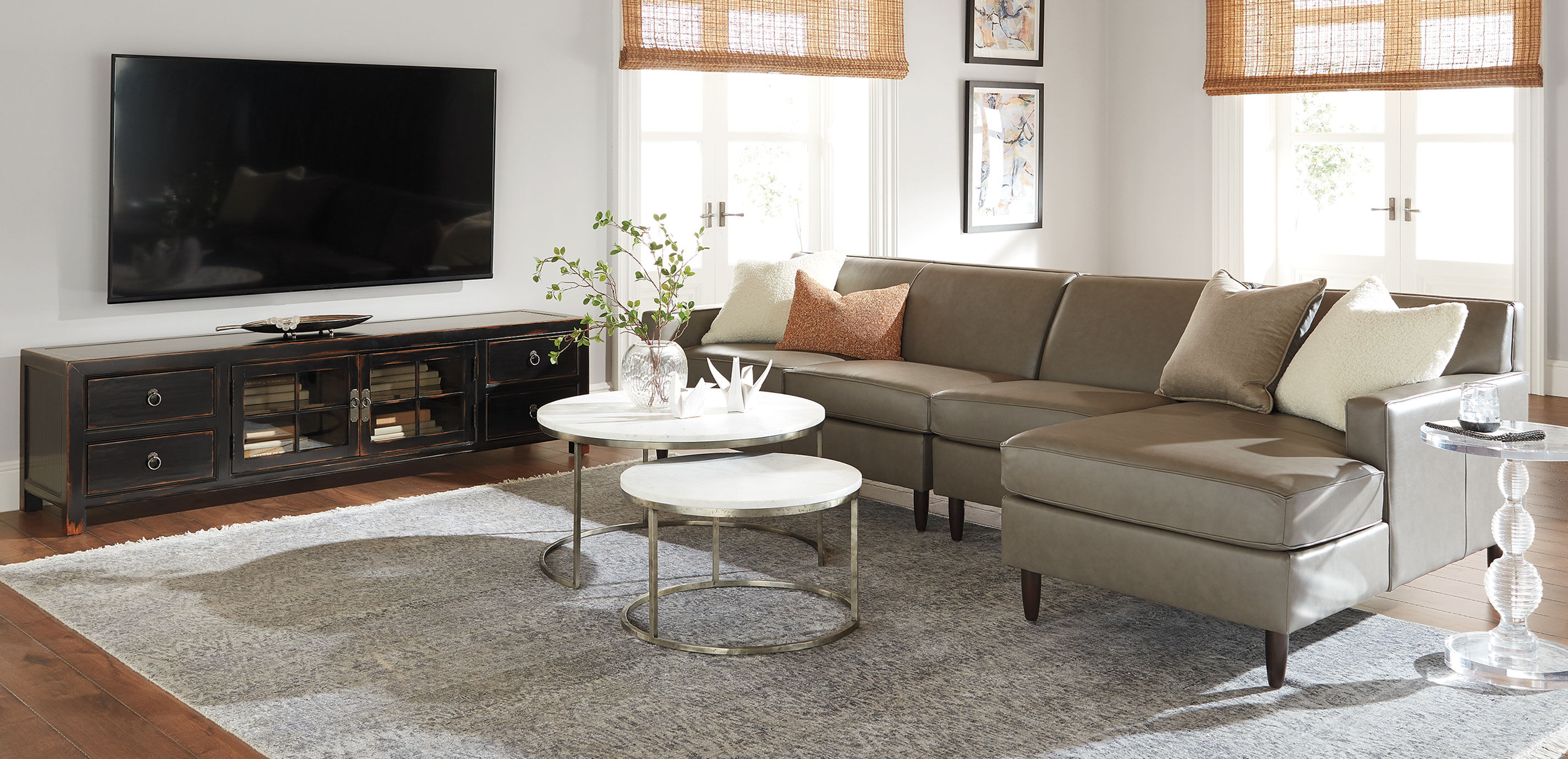 Travale Two-Tone Pillow, Gray_8