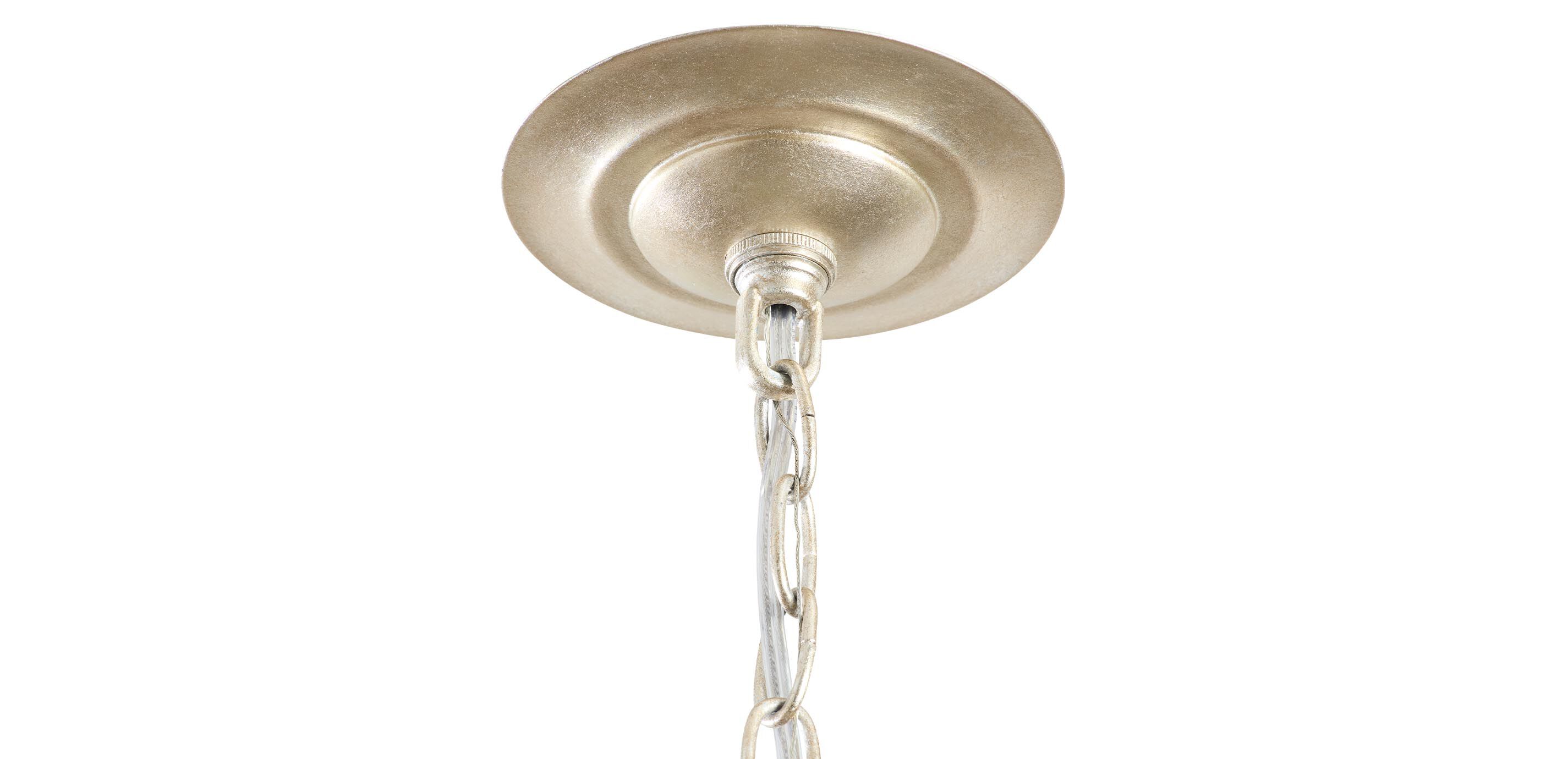 Evelyn Recycled Glass Leaf Chandelier_2