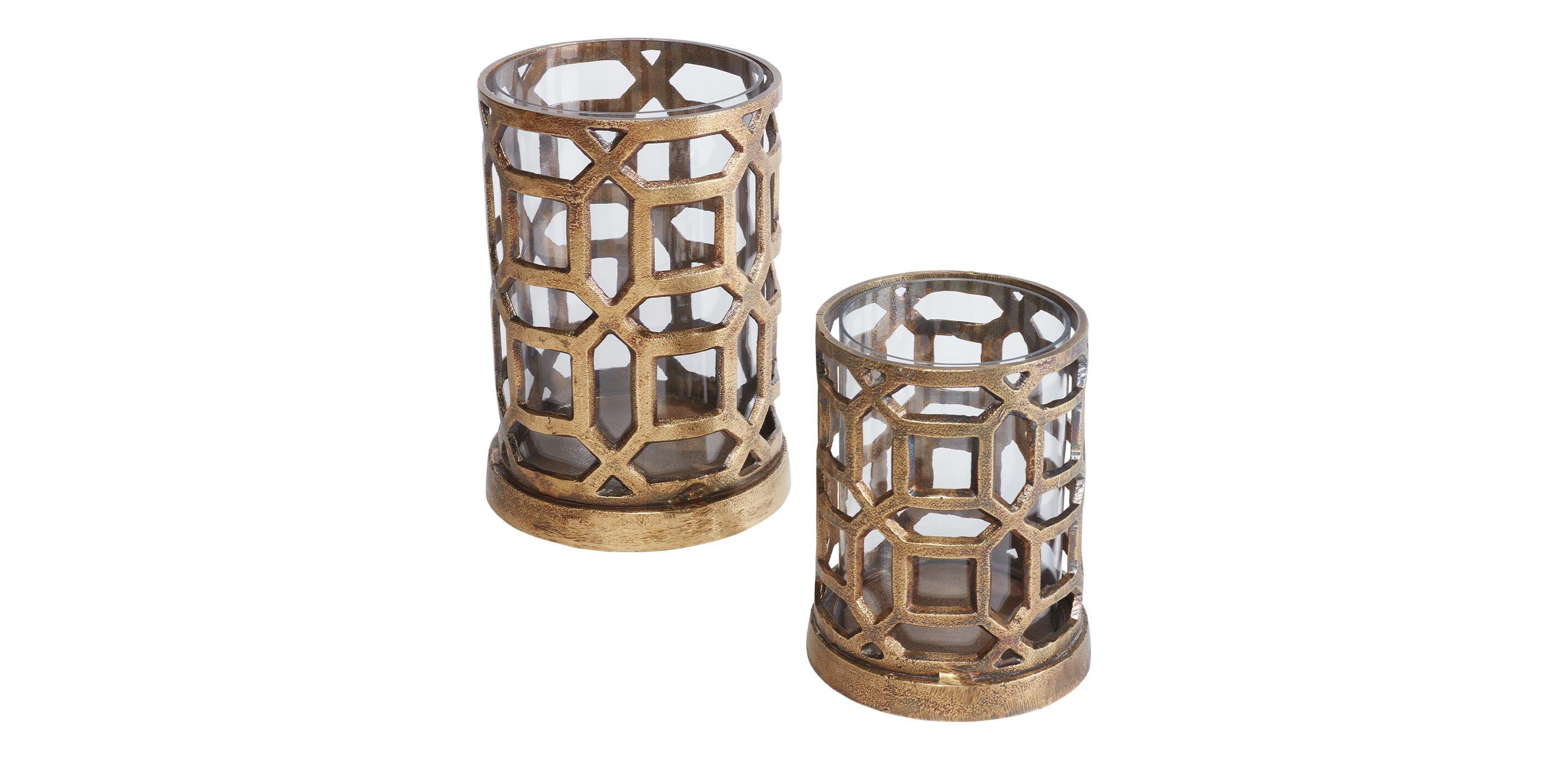 Bennie Antique Brass Hurricane 