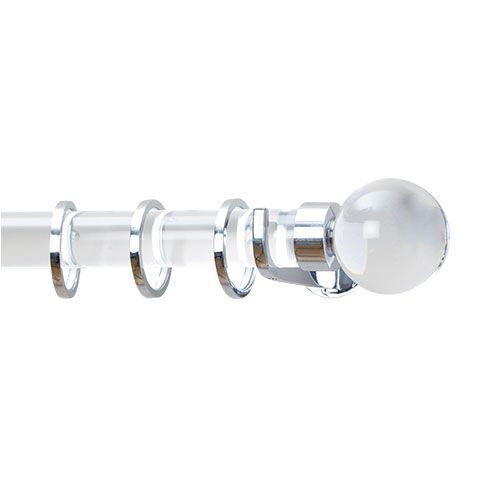 Acrylic Drapery Hardware Set with Ball Finial image
