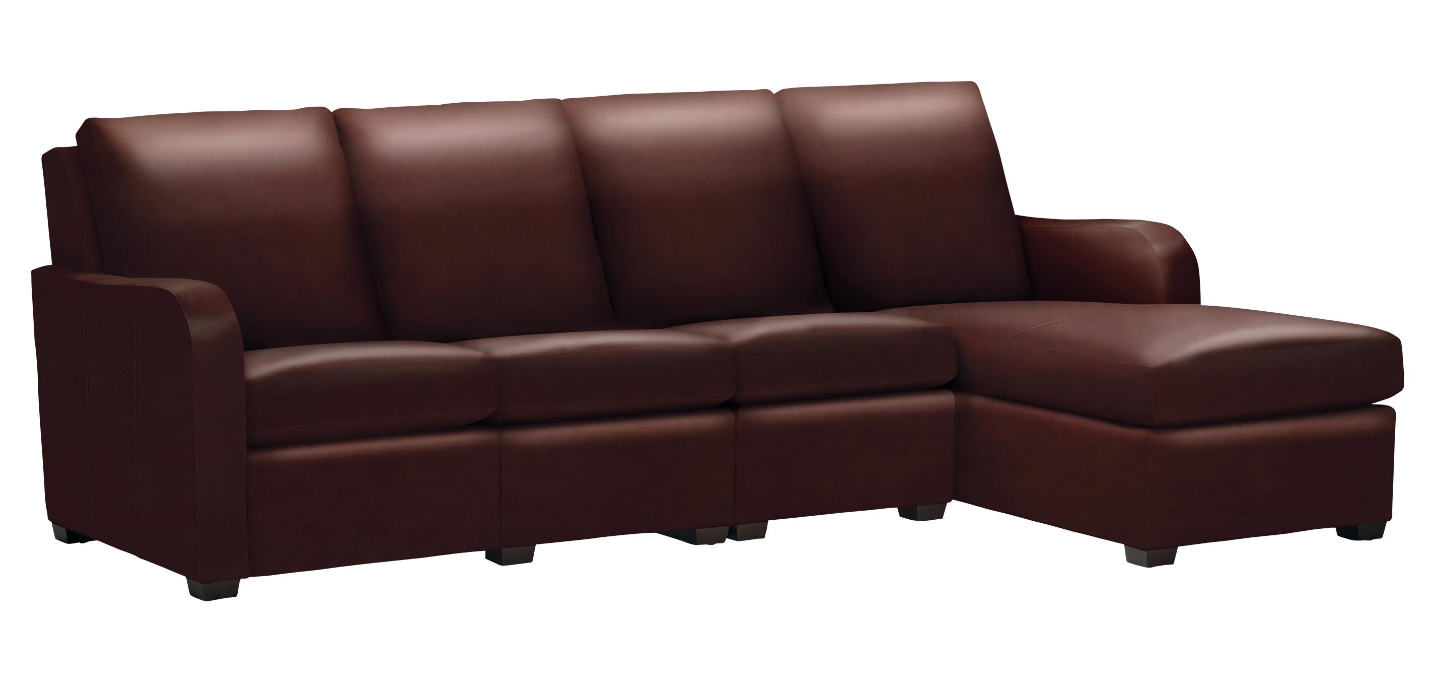 Jennings Leather Four-Piece Motion Sectional with Chaise_1