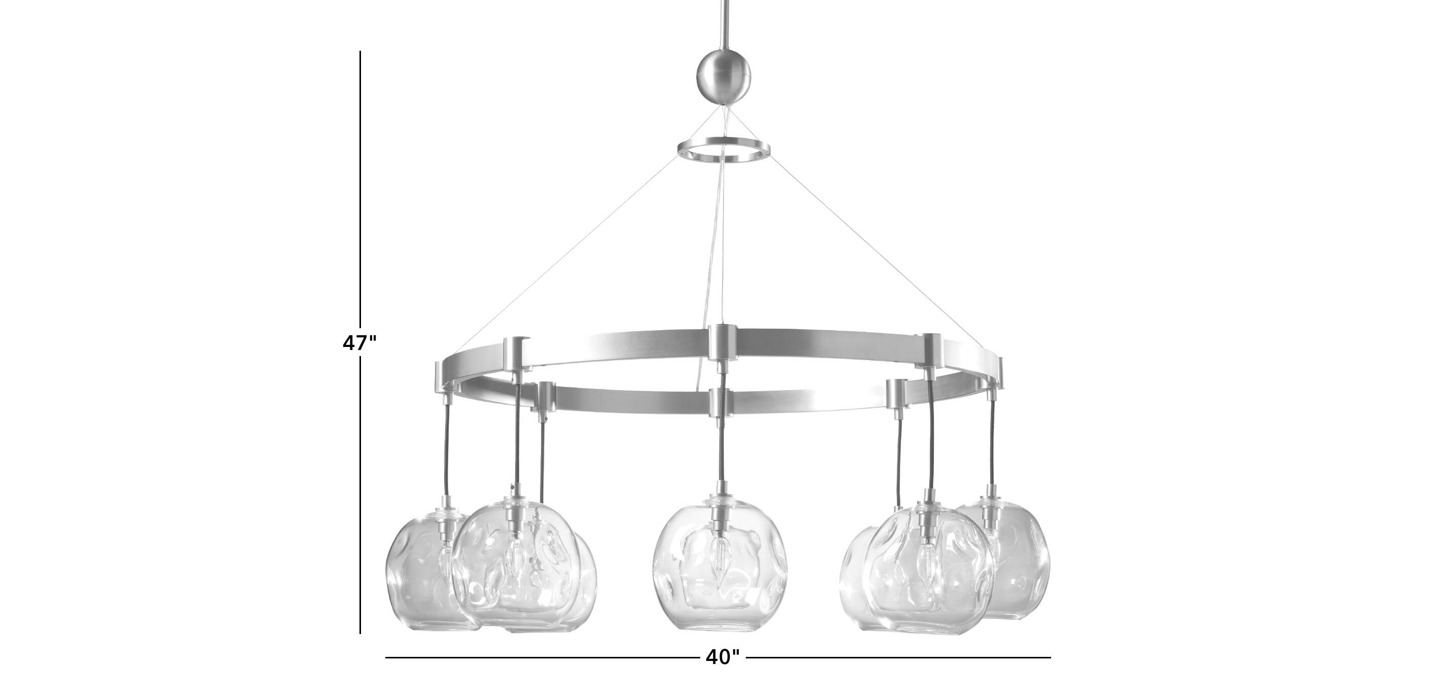 Levy Glass Globe Chandelier_1