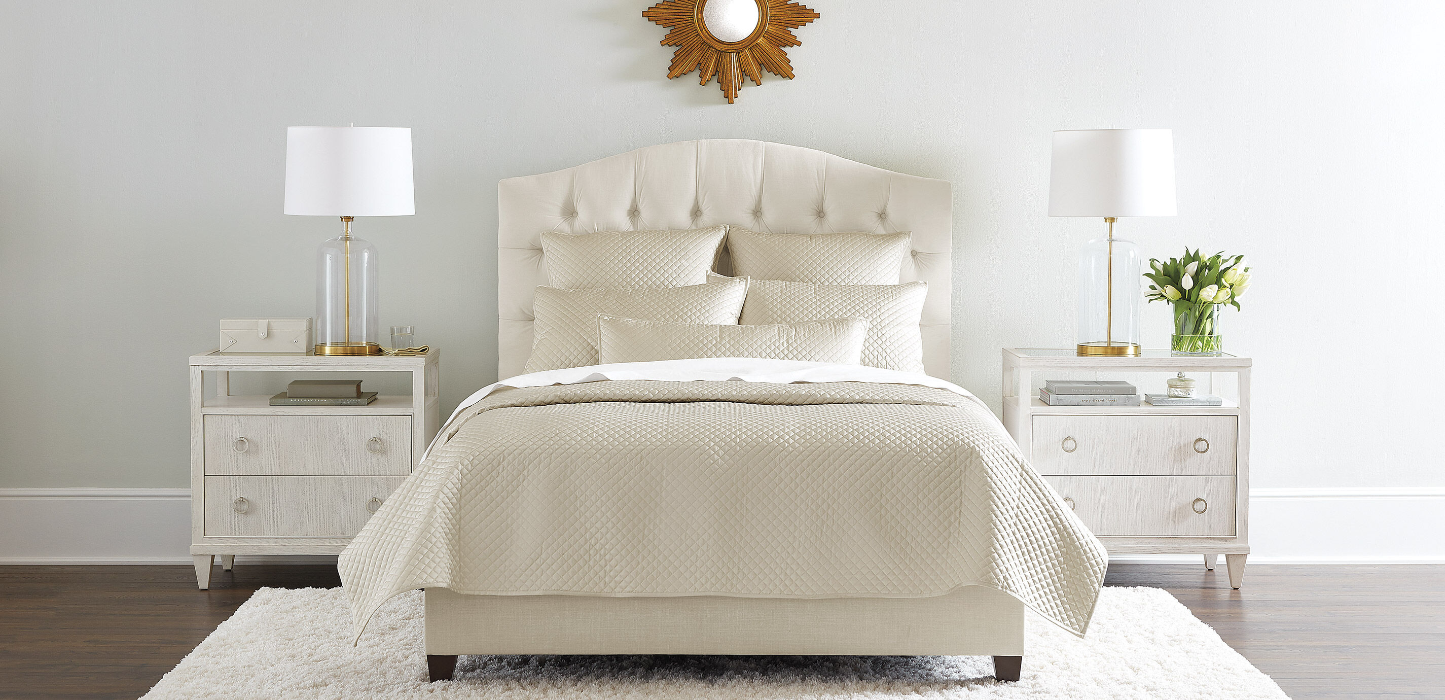 Salena Quilted Sham, Champagne_2