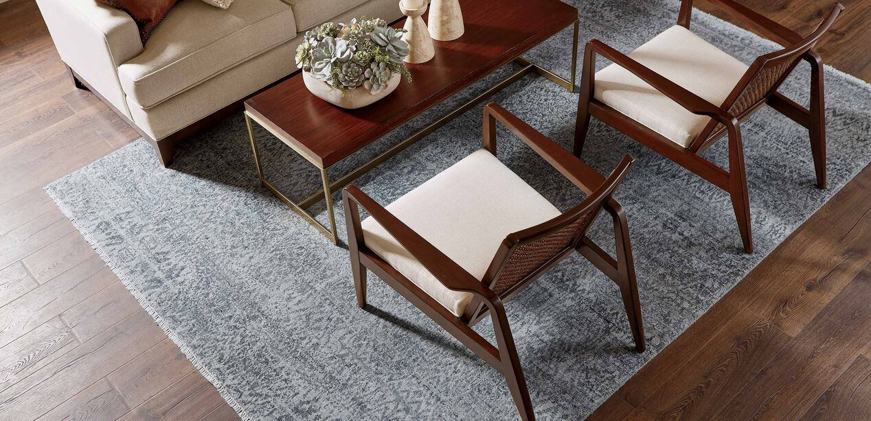 Ikat Rug, Gray/Ivory Ikat Rugs Ethan Allen