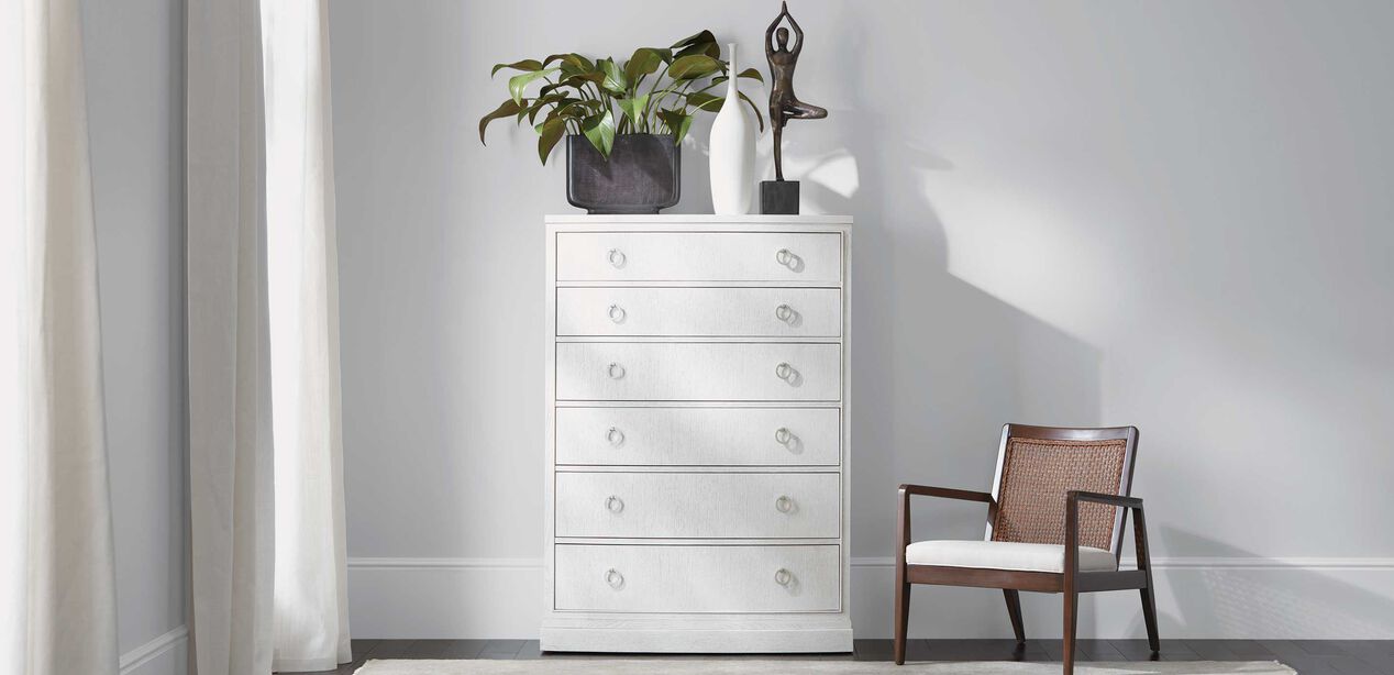 Heston Oak Tall Chest Ethan Allen