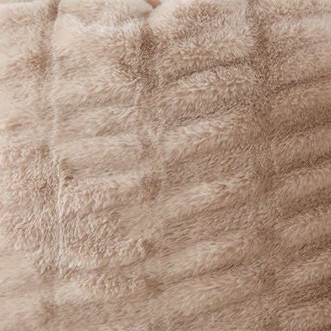 Ruched Faux Fur Pillow Product Tile Hover Image 061866MST