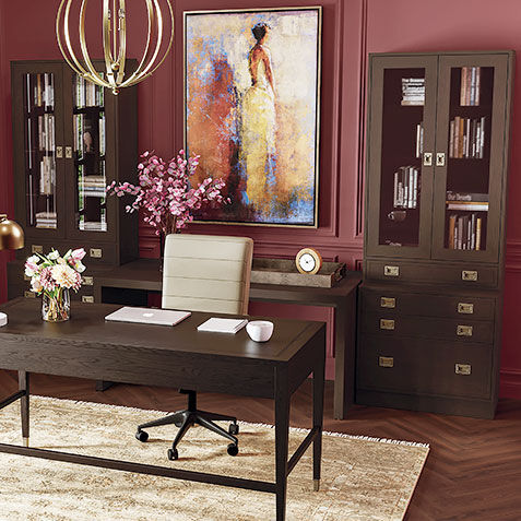 Callum Double Library Bookcase with File Cabinet Product Tile Hover Image 359311G4