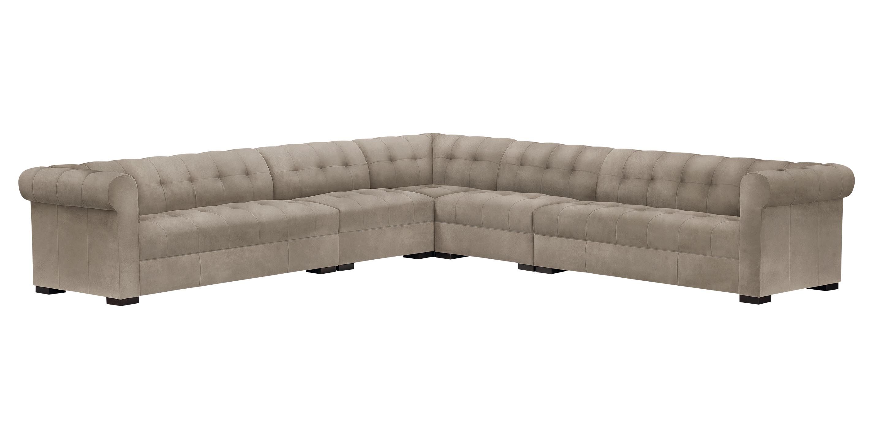 Rockwell Five-Piece Leather Sectional