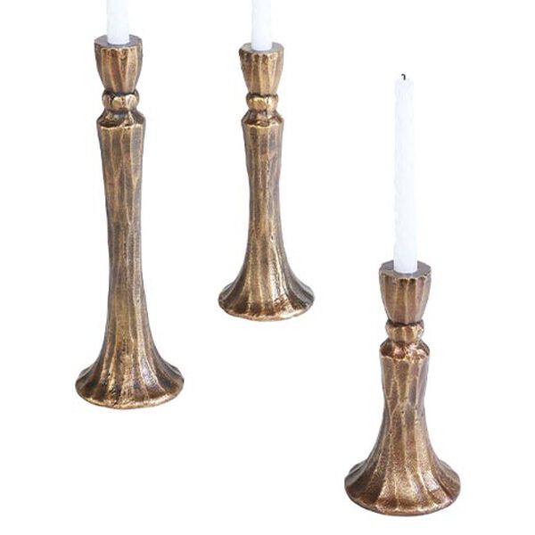 Caspius Antique Brass Candlestick