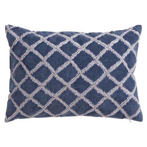 Velvet Beaded Lumbar Pillow image