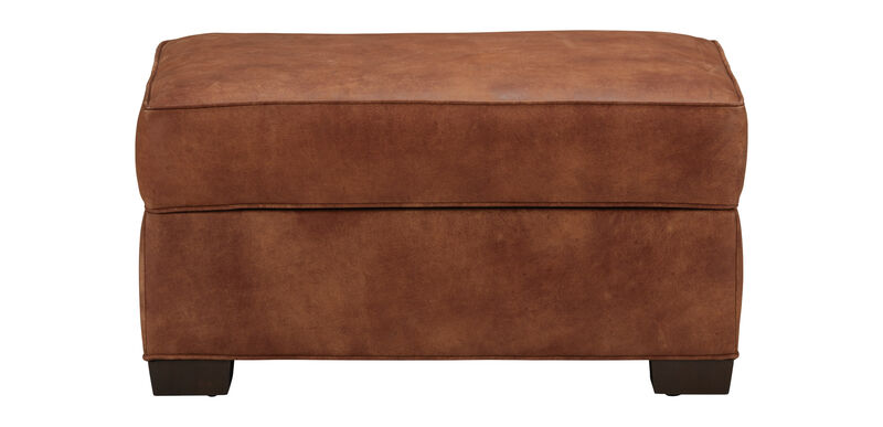 Spencer Leather Ottoman