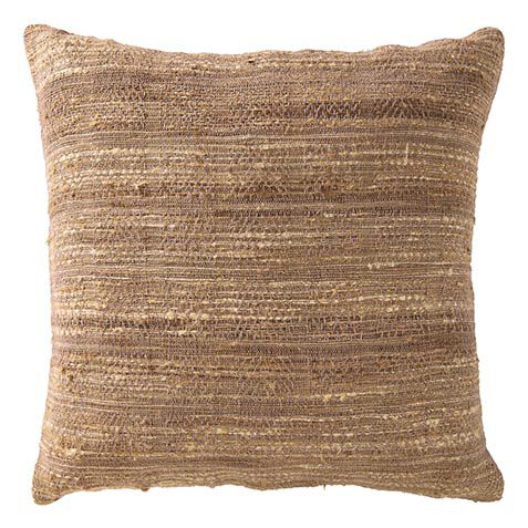 Striped Brown & Gold Pillow image