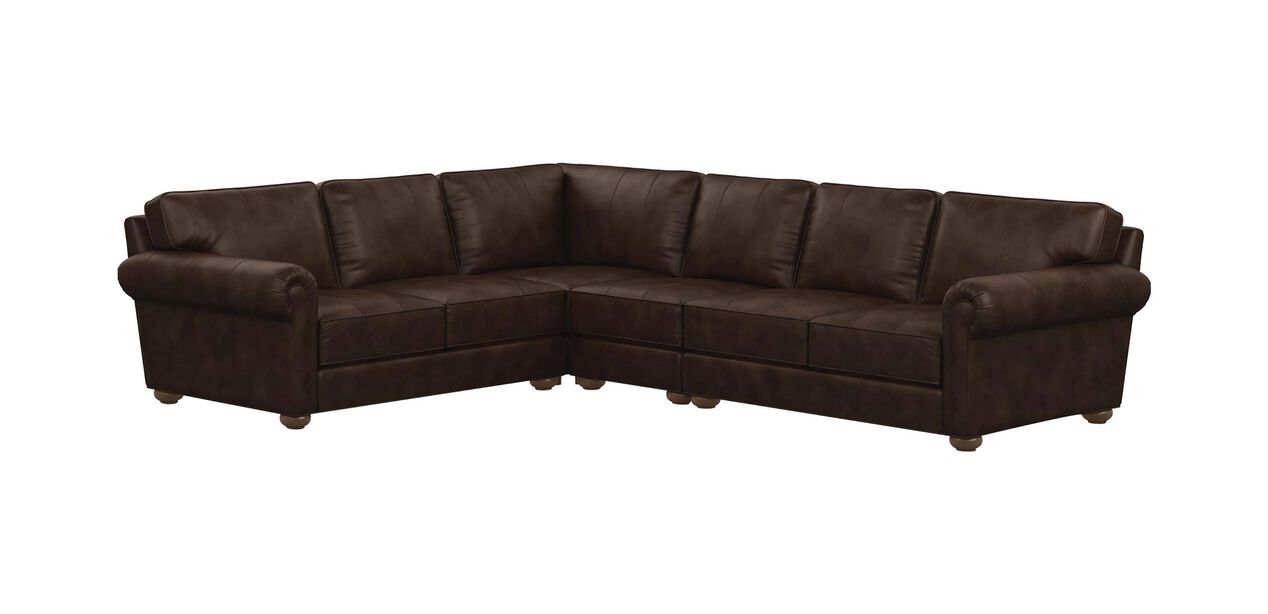 Richmond FourPiece Leather Sectional Ethan Allen