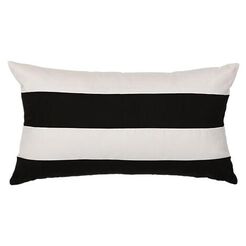 Black and White Stripe Outdoor Lumbar Pillow Recommended Product