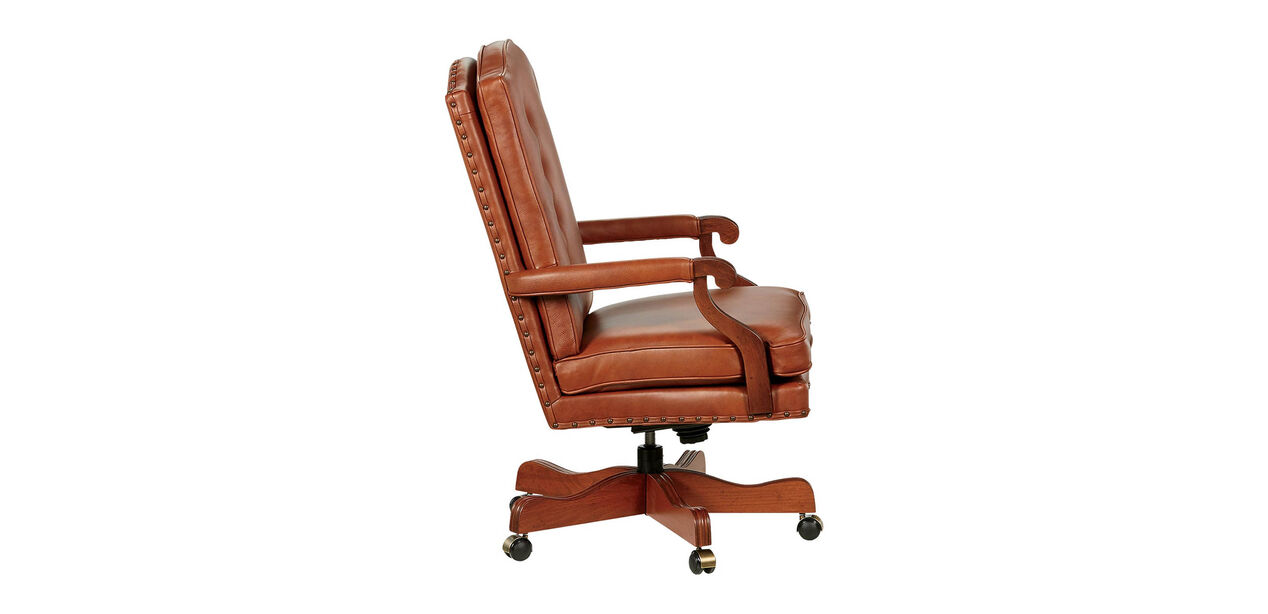 Harvard Leather Desk Chair | Desk Chairs | Ethan Allen