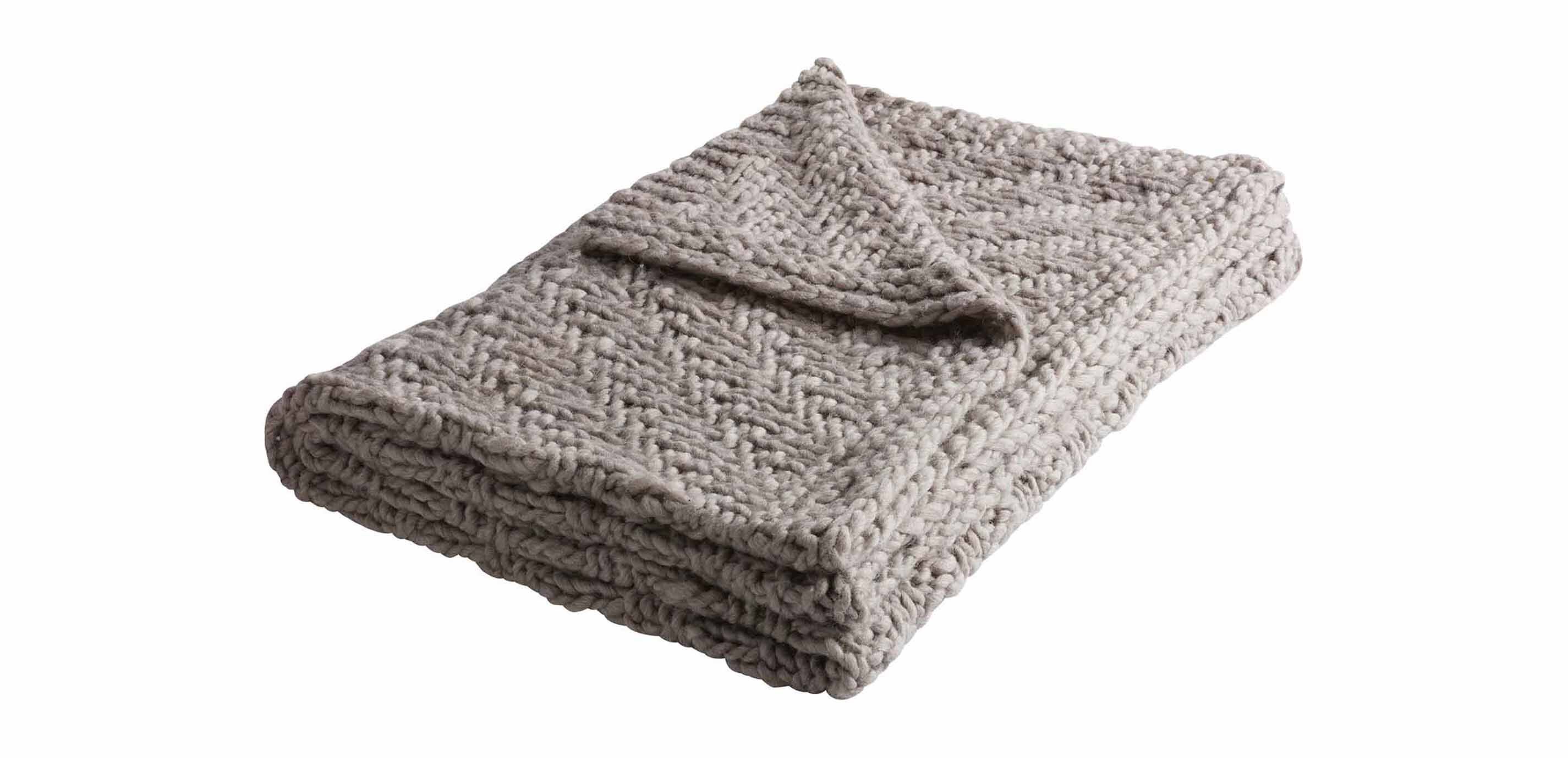 Diagonal Knit Throw_1