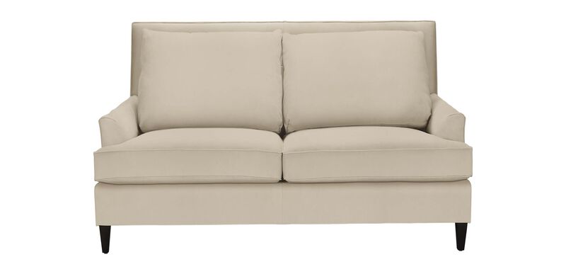 Wyndam Leather Tall Back Sofa, Ethan Allen Leather Sofa And Loveseat