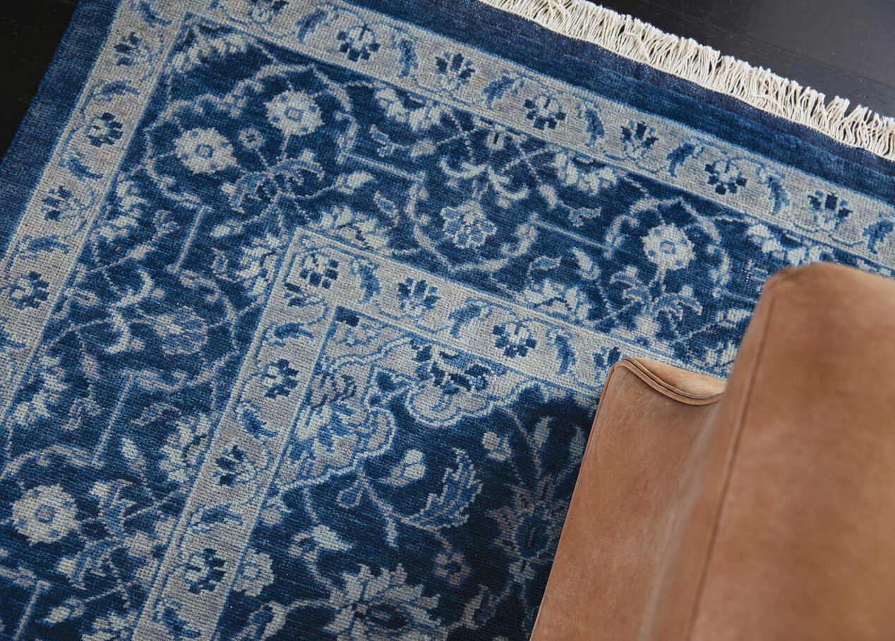 Heirloom Blue Rug Area Rug Ethan Allen