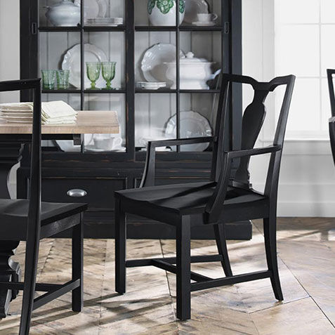 Maddox Dining Armchair, Wood Seat Product Tile Hover Image C56001A